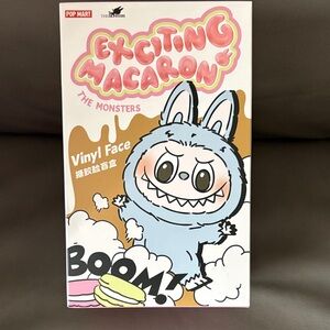 The Monsters Vinyl Face Plush Toy - Blue and White